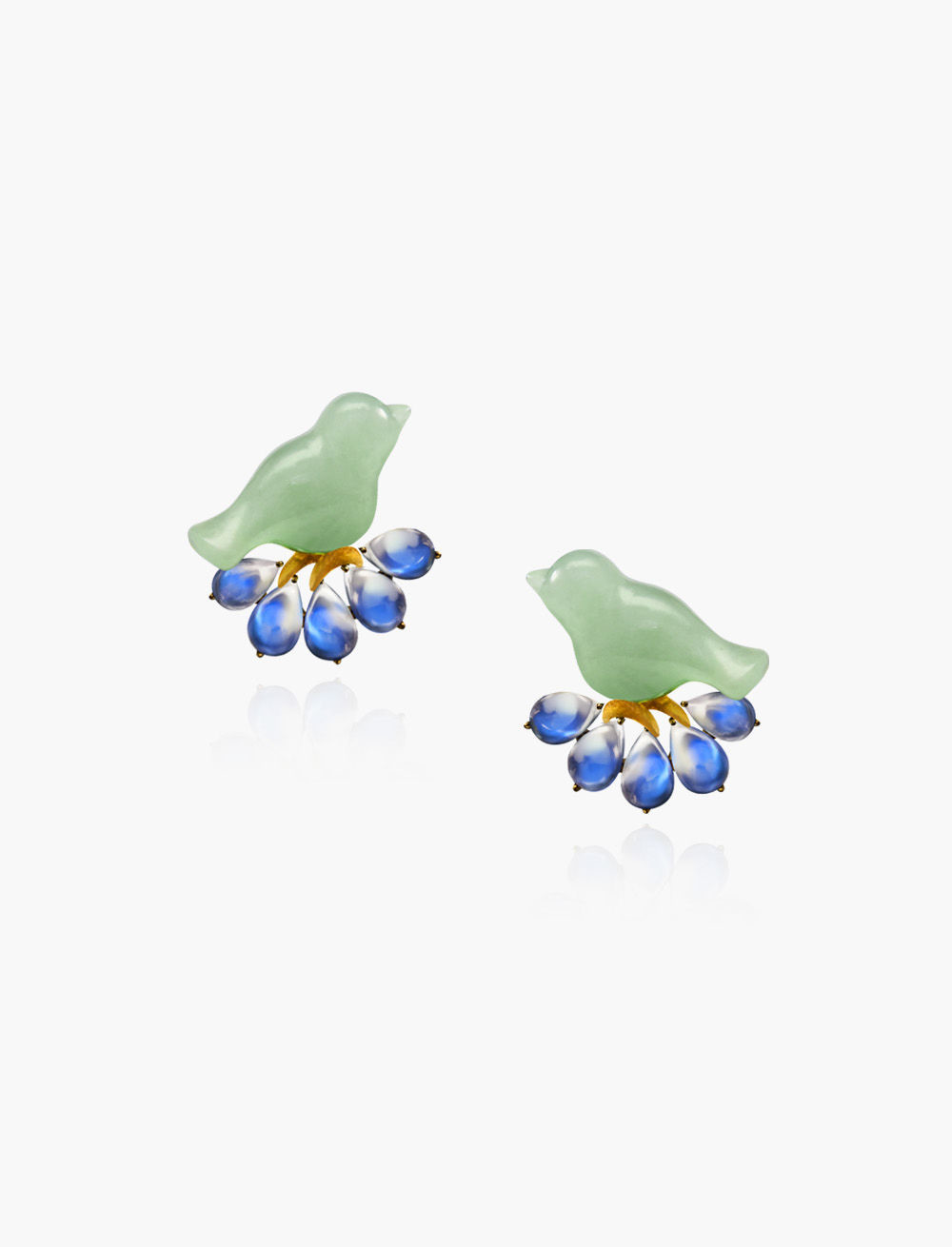 Bluebird in Blooming Night