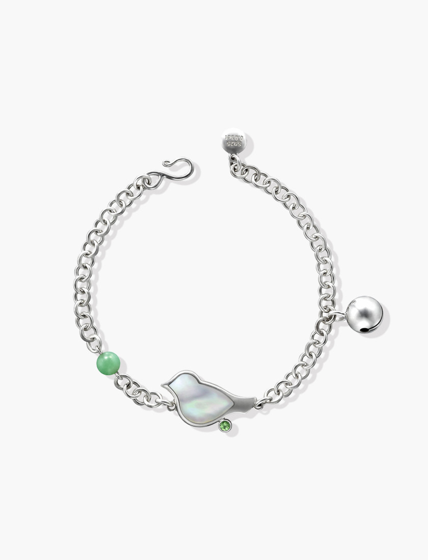 Little Bluebird of Happiness Blessed Charm Bracelet