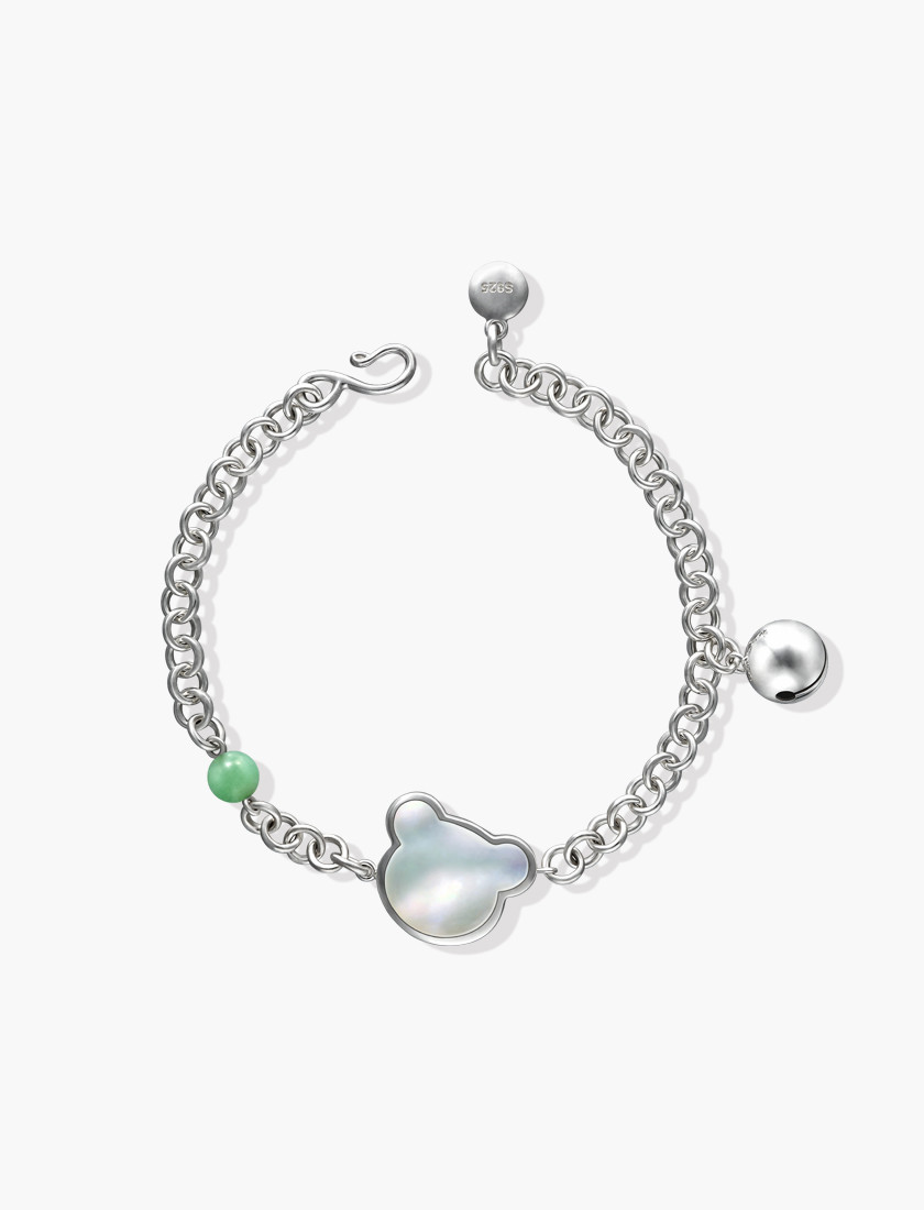 Ruyi Bear Blessed Charm Bracelet